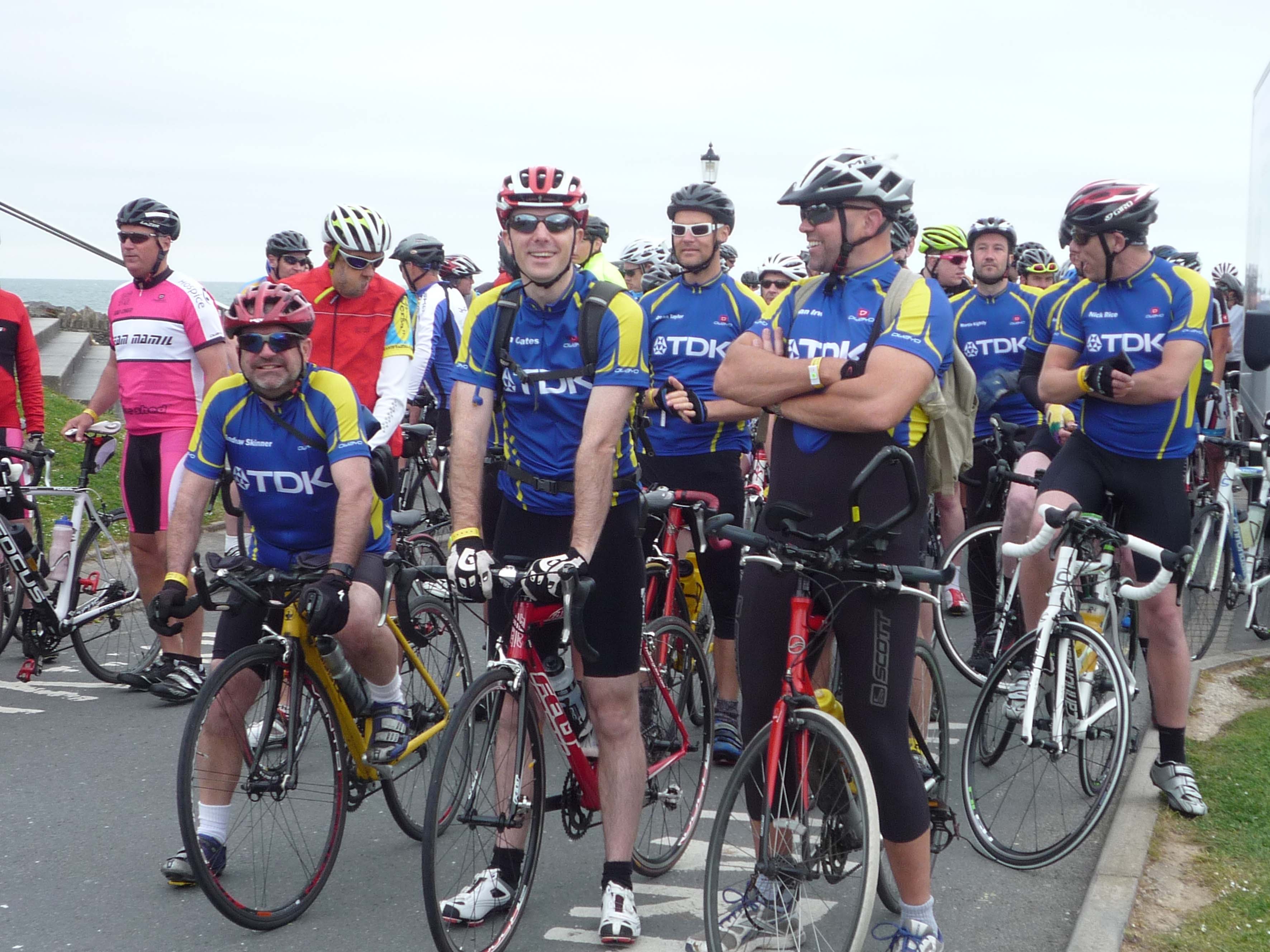 Team TDK set off on this year’s North Devon Hospice Coast to Coast Cycle Challenge